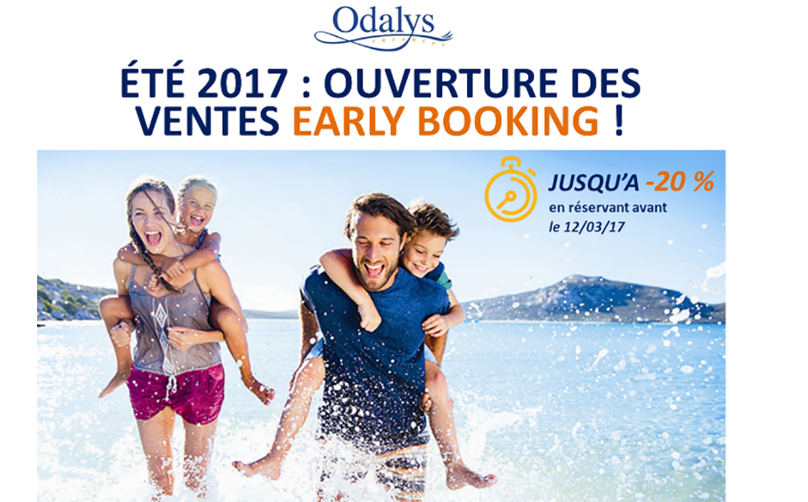 Early-Booking odalys été 2017